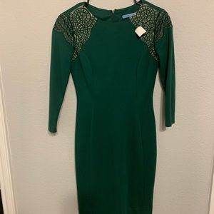 Hunter green Antonio Melani bodycon dress